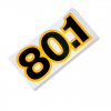 Наклейка (надпись) "80.1"